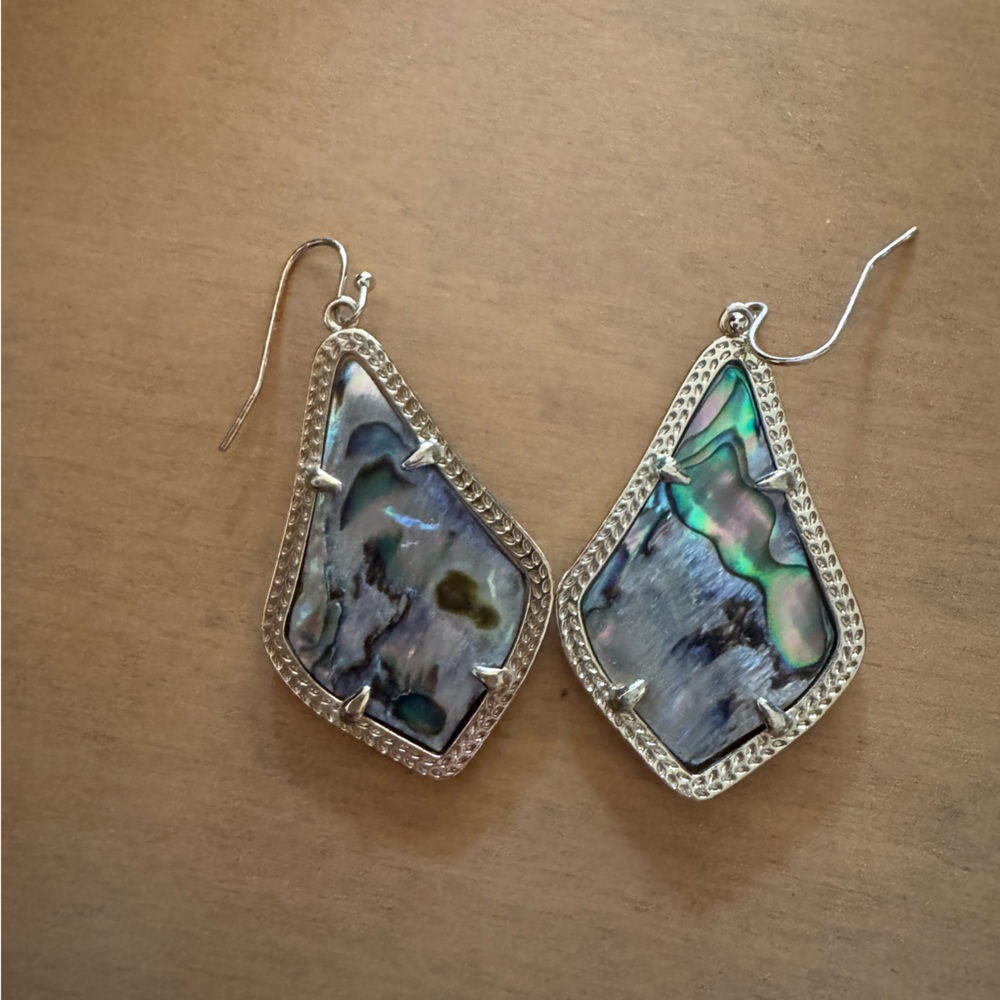 Kendra Scott Gold Albalone Earrings
